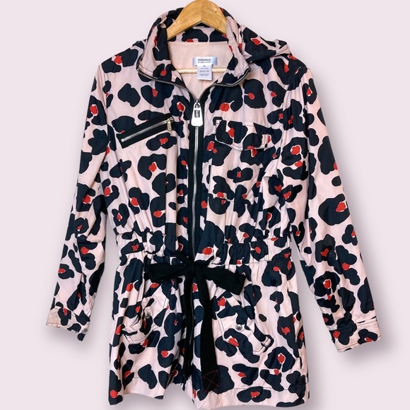 Sonia By Sonia Rykiel All Over Blossom Print / Leopard Print Rain Mac - Picture 7 of 13